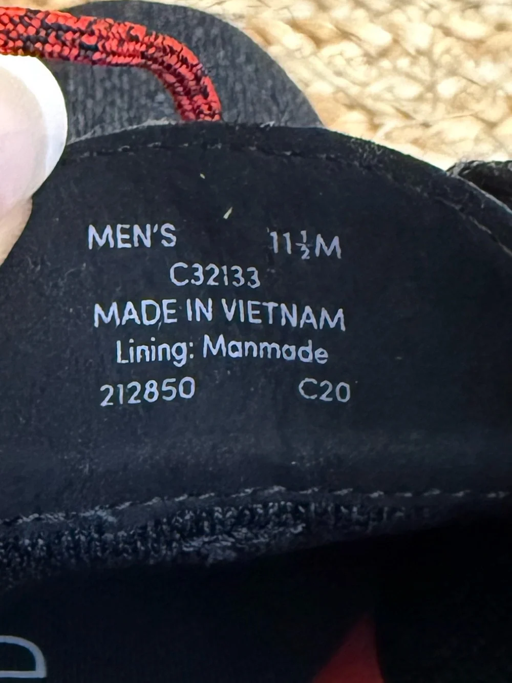 🌾 Cole Haan Black Knit‎ Original Grand Oxfords with Red Accents